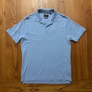 Dan John cotton polo shirt in cielo blue size L